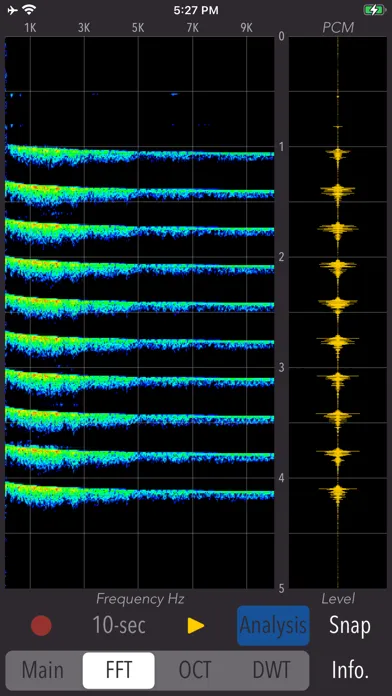 Скриншоты Wavelet Voice Sonogram