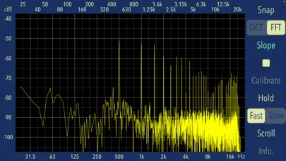 ภาพหน้าจอของ Audio Frequency Analyzer