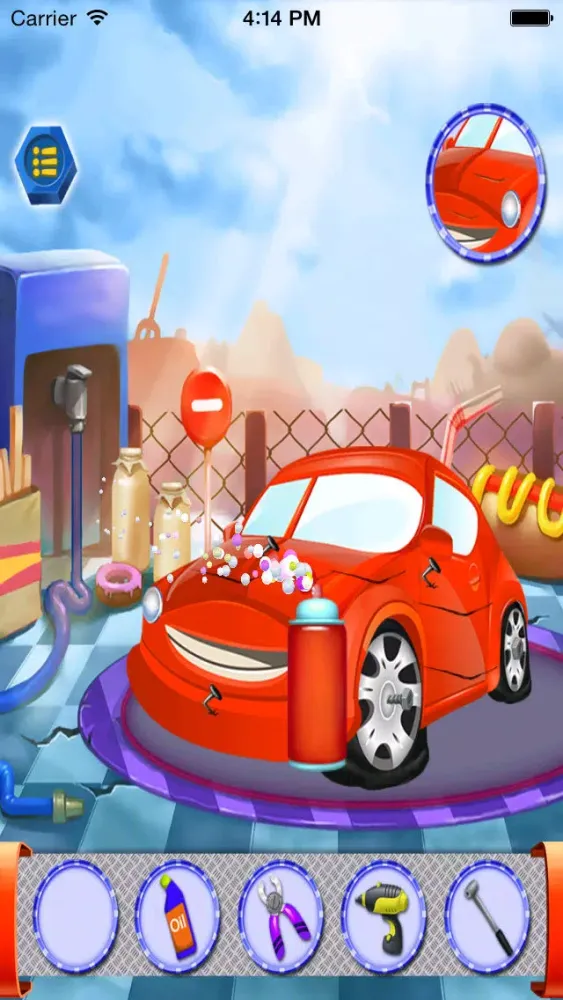 Capturas de pantalla de New Car Makeup & salon for kids - car washing and repair