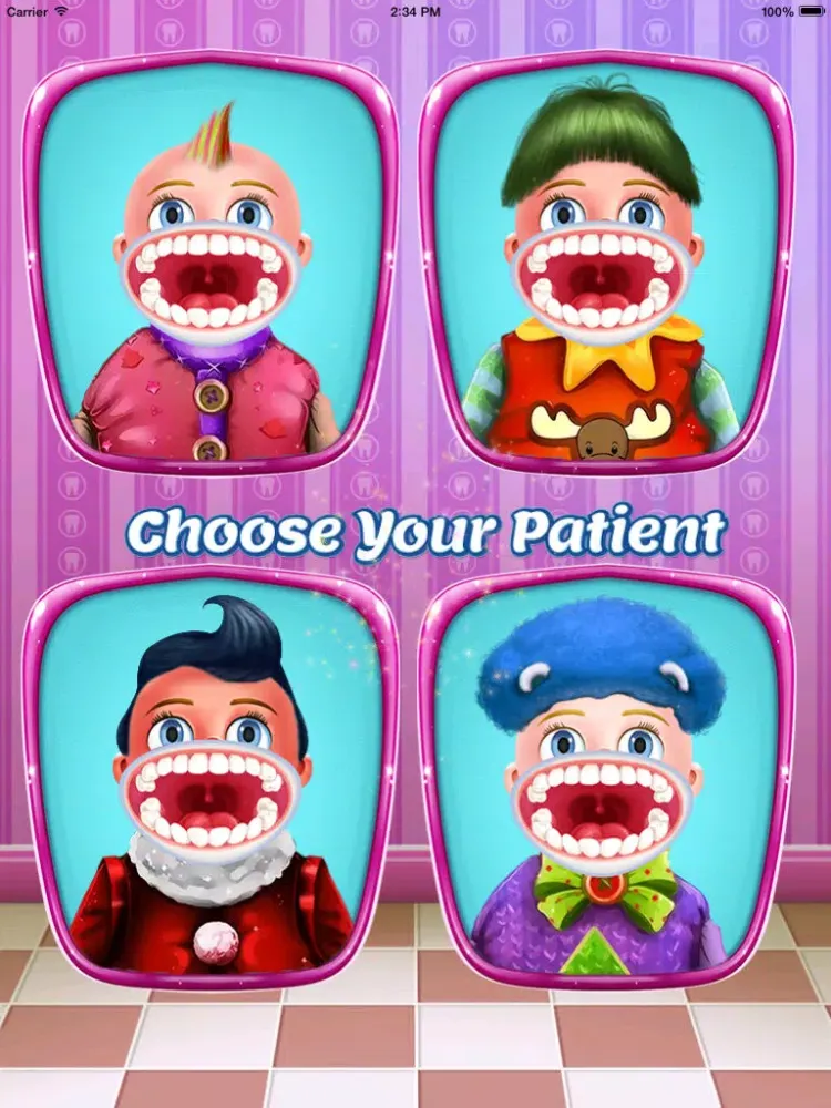 Clowns : dental games iPad  Screenshots