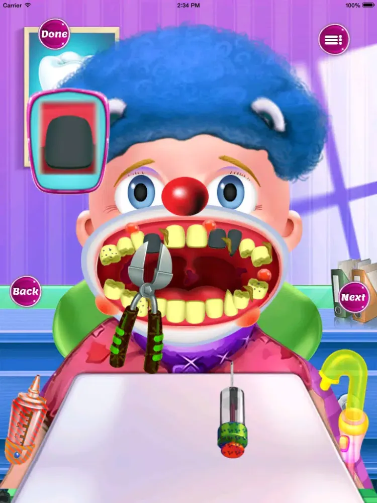 Clowns : dental games iPad  Screenshots