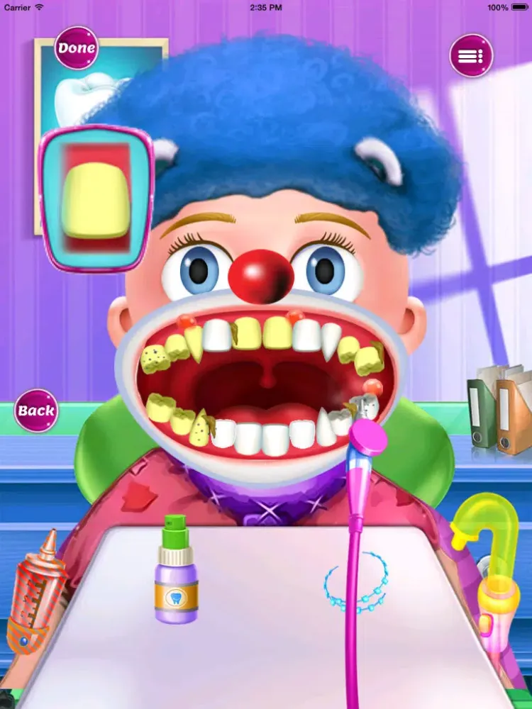 Clowns : dental games iPad  Screenshots
