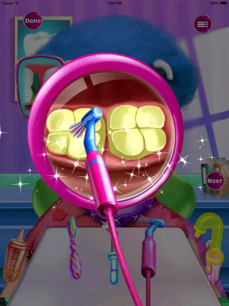 Clowns : dental games iPad  Screenshots