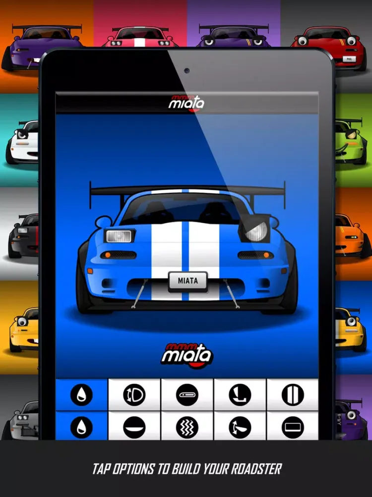 Скриншоты mmm...Miata iPad 