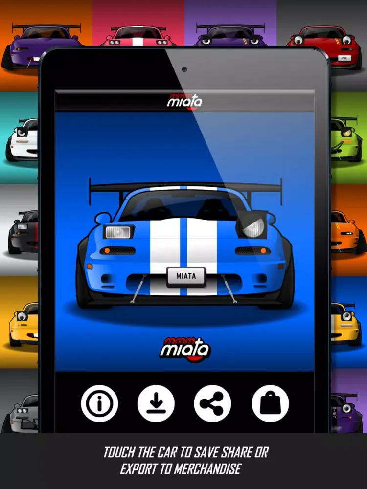 Скриншоты mmm...Miata iPad 