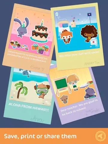 Toonia Cardcreator - Create, Print & Send Personalized Greeting Cards iPad  سکرین شاٹس