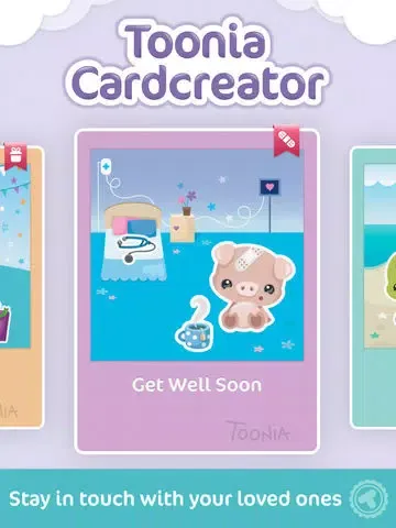 Toonia Cardcreator - Create, Print & Send Personalized Greeting Cards iPad  سکرین شاٹس