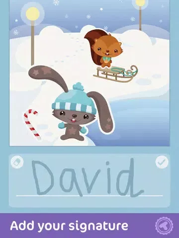Toonia Cardcreator: Holidays - Christmas and New Year’s Greeting Cards for Kids iPad  Screenshots