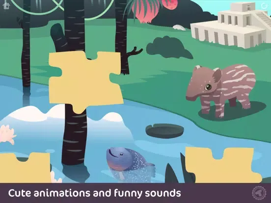 Toonia Puzzle - Animal Jigsaw Puzzle Game for Kids iPad  スクリーンショット