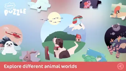 Toonia Puzzle - Animal Jigsaw Puzzle Game for Kids スクリーンショット