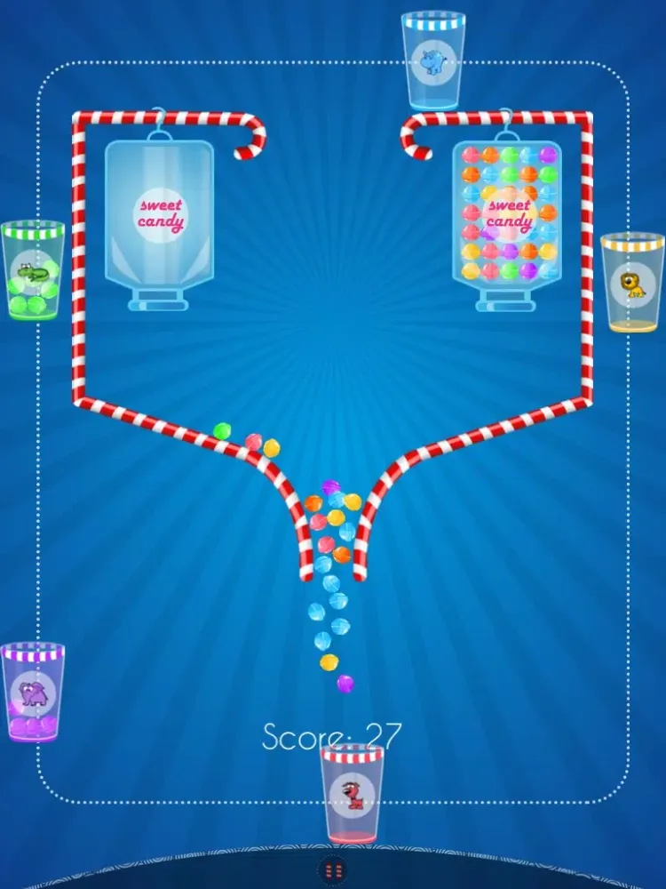 100 Candy. Catch and Save The Balls Free iPad  Screenshots