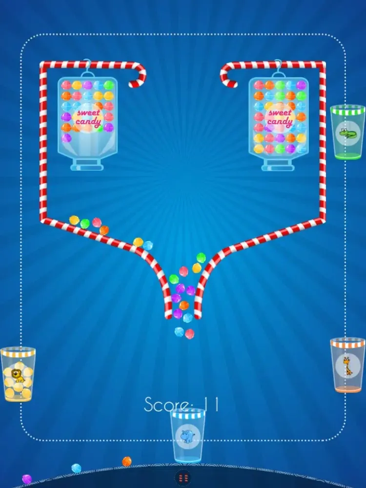 100 Candy. Catch and Save The Balls Free iPad  Screenshots