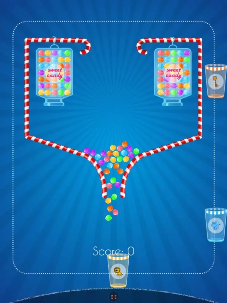 100 Candy. Catch and Save The Balls Free iPad  Screenshots