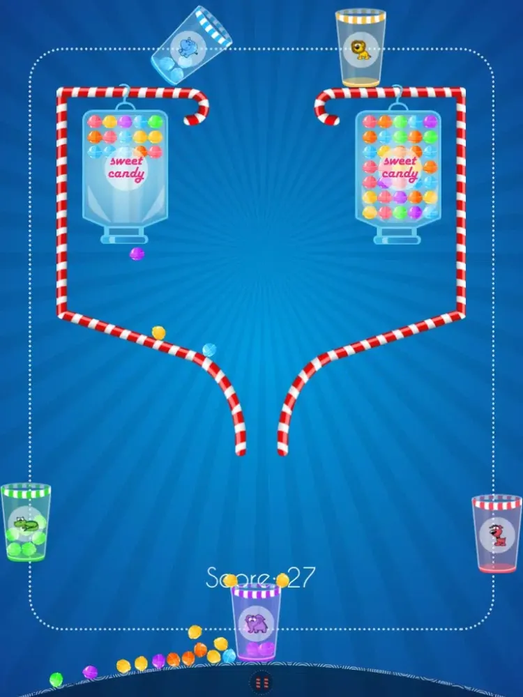 100 Candy. Catch and Save The Balls Free iPad  Screenshots