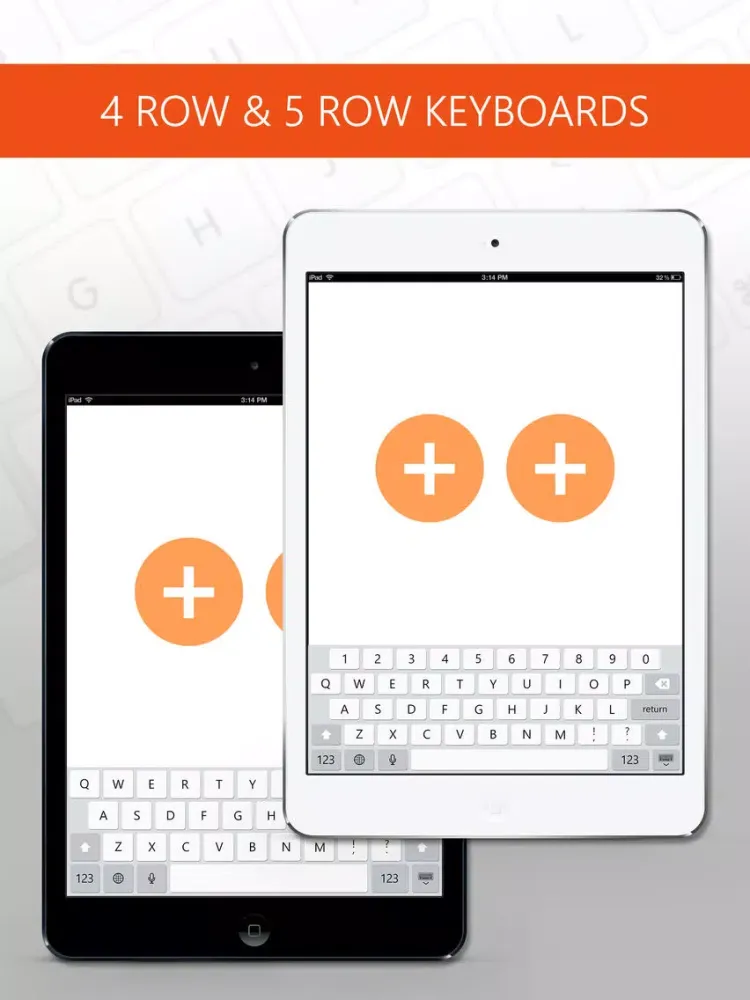 Ảnh chụp màn hình của 5 Row Keyboards : Keyboard++ iPad 