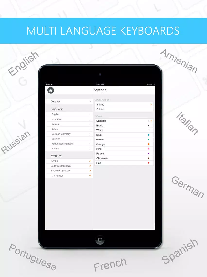 تصاویر 5 Row Keyboards : Keyboard++ iPad 