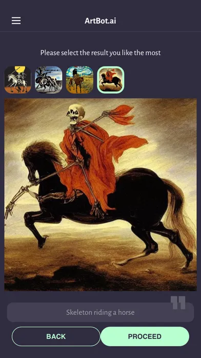 Tangkapan layar ArtBot.AI your Halloween Vibe