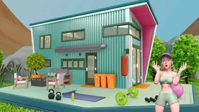 Tangkapan layar Tiny House Tile Match