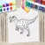 Dinosaur Kid Coloring Book 2 -Relaxing your stress