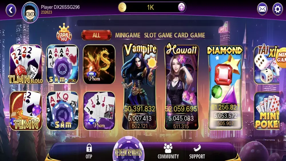 Ảnh chụp màn hình của TopOne Slot Game bai online