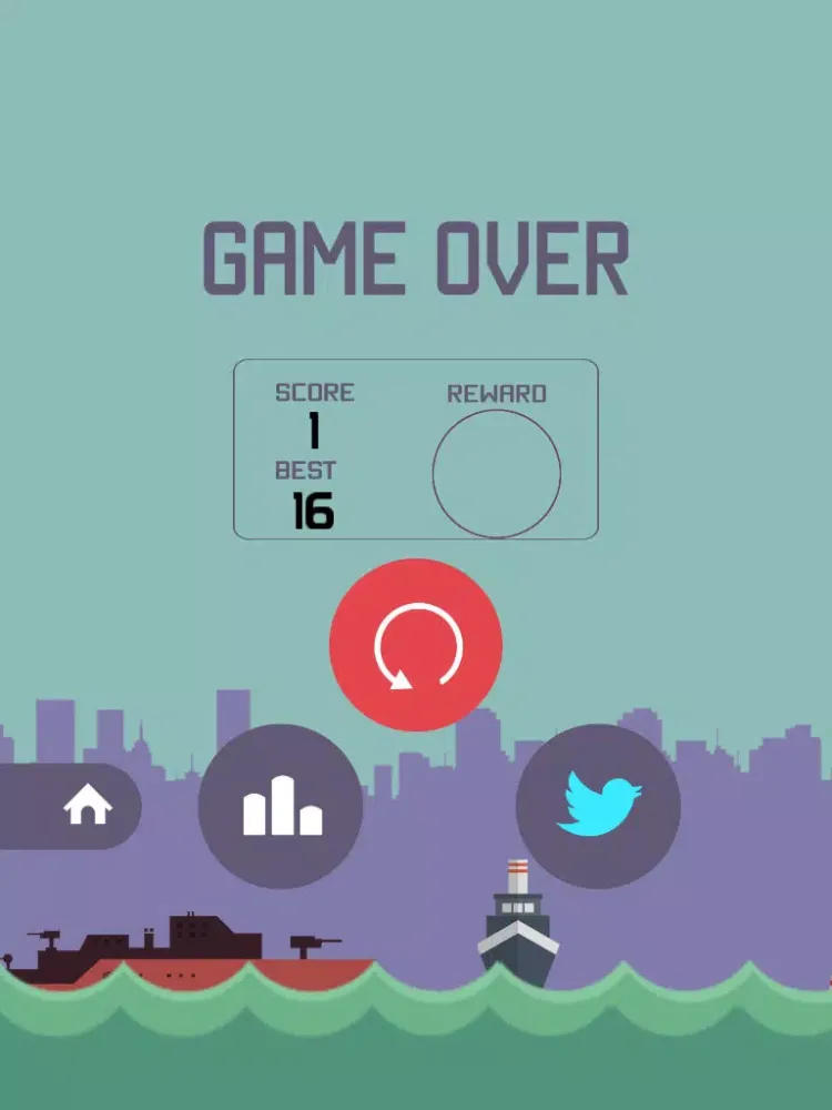 Tangkapan skrin Top Captain Rocket iPad