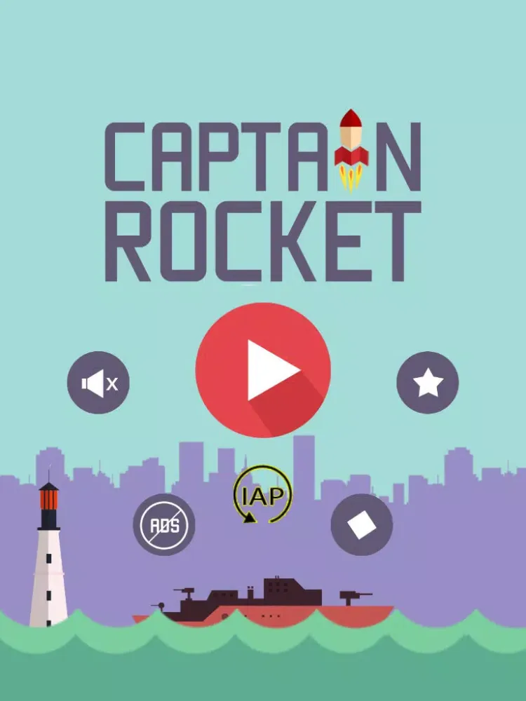 Tangkapan skrin Top Captain Rocket iPad