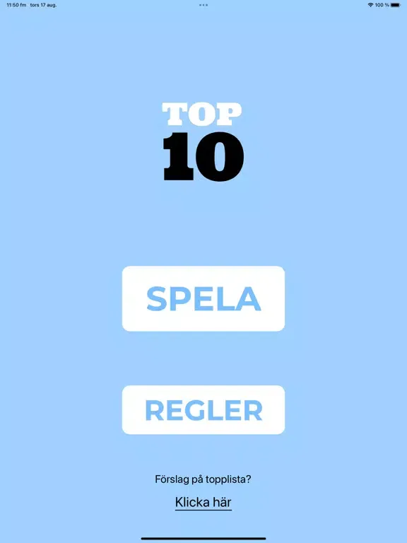 Zrzuty ekranu TOP10 iPad 