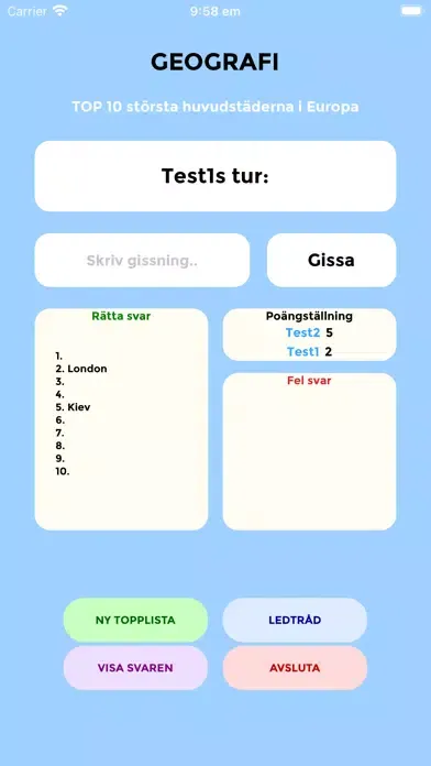 Zrzuty ekranu TOP10