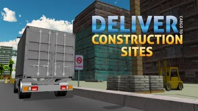 Screenshot di 3D Cargo Truck Simulator – Mega lorry Driving & parking simulation game