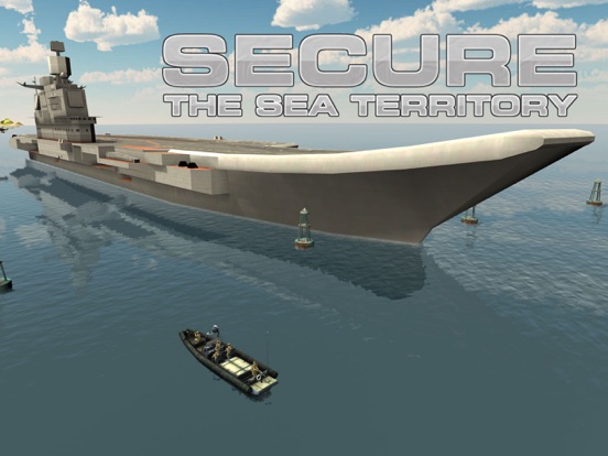 ภาพหน้าจอของ Army Boat Sea Border Patrol – Real mini ship sailing & shooting simulator game iPad 