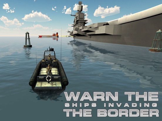 ภาพหน้าจอของ Army Boat Sea Border Patrol – Real mini ship sailing & shooting simulator game iPad 