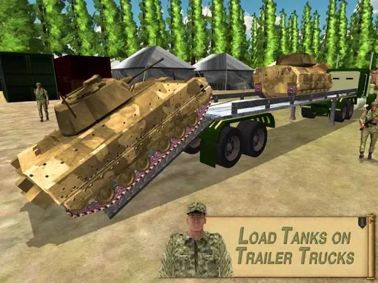 Ảnh chụp màn hình của Army Tank Transport Airplane & Truck Drive Game iPad 