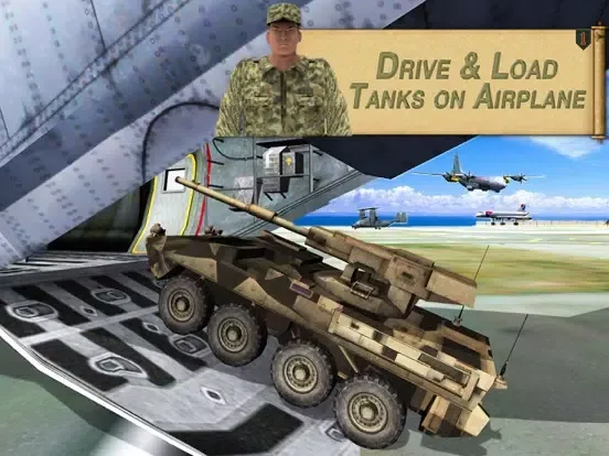 Ảnh chụp màn hình của Army Tank Transport Airplane & Truck Drive Game iPad 