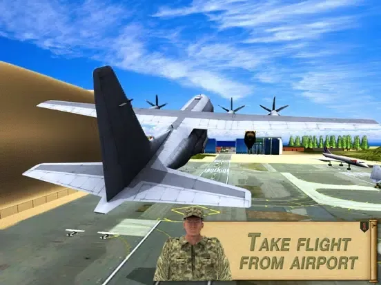 Ảnh chụp màn hình của Army Tank Transport Airplane & Truck Drive Game iPad 