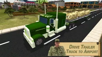 Ảnh chụp màn hình của Army Tank Transport Airplane & Truck Drive Game