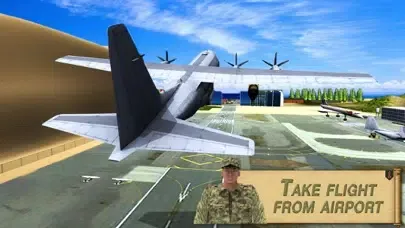 Ảnh chụp màn hình của Army Tank Transport Airplane & Truck Drive Game
