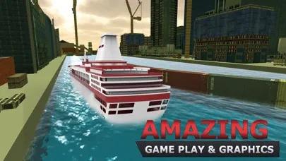 Captures d'écran de Cruise Ship Parking Simulator & Boat Sailing Game