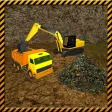 Gold Digger Crane Crew & Heavy Machinery Driving Gold Digger Crane Crew & Heavy Machinery Driving