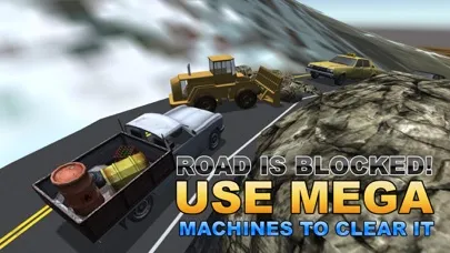 ภาพหน้าจอของ Land Sliding Rescue Crane – Drive mega trucks & cranes in this simulator game