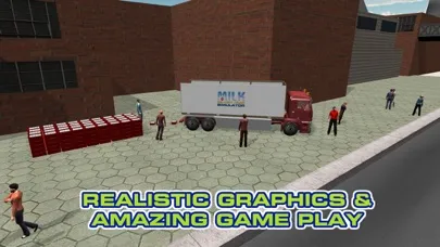 Captures d'écran de Milk Delivery Truck Simulator – Extreme trucker driving & parking game