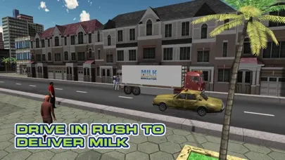 Captures d'écran de Milk Delivery Truck Simulator – Extreme trucker driving & parking game