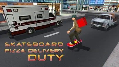 Zrzuty ekranu Skateboard Pizza Delivery – Speed board riding & pizza boy simulator game