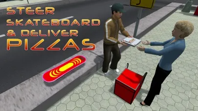 Zrzuty ekranu Skateboard Pizza Delivery – Speed board riding & pizza boy simulator game