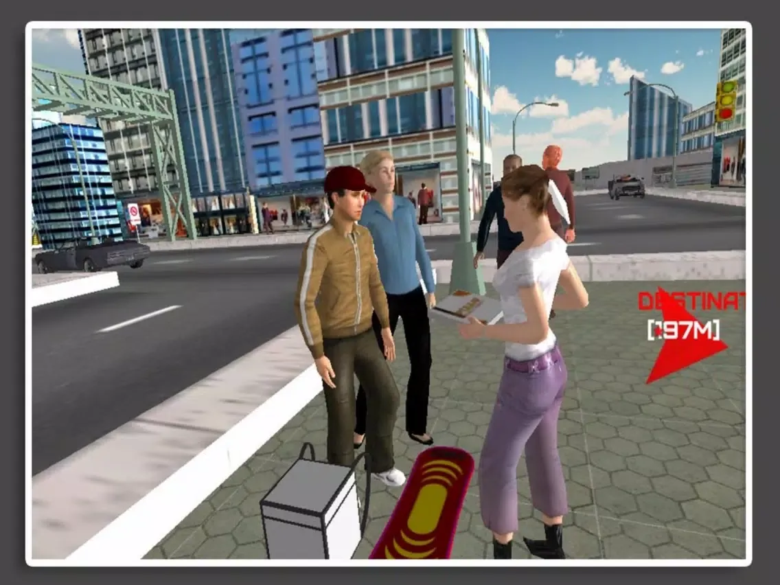 Tangkapan skrin Boy Transporter Pizza iPad