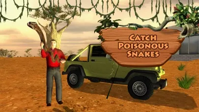 Snake Catcher Simulator & Wildlife Jeep Drive Game 스크린샷