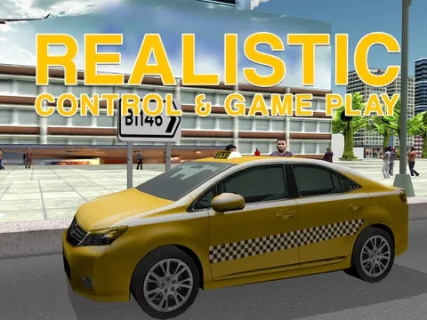 Tangkapan layar Taxi Driver Simulator – Yellow cab driving & parking simulation game iPad 
