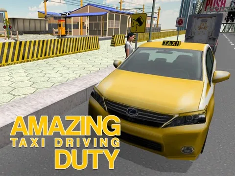 Tangkapan layar Taxi Driver Simulator – Yellow cab driving & parking simulation game iPad 