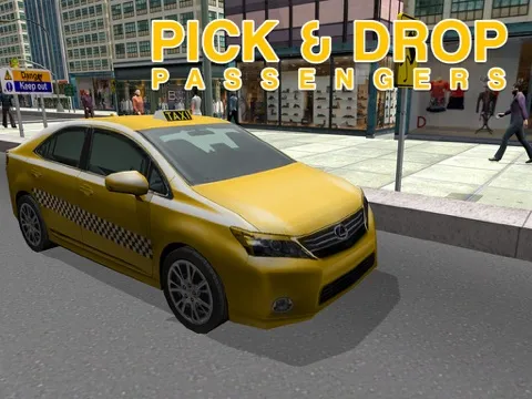 Tangkapan layar Taxi Driver Simulator – Yellow cab driving & parking simulation game iPad 