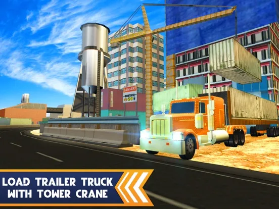 Captures d'écran de Trailer Truck Simulator – Cargo container transporter & driving game iPad 