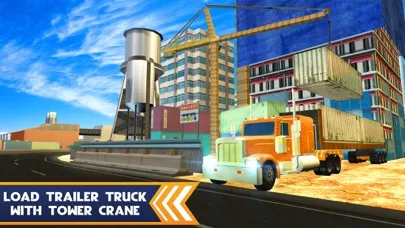 Captures d'écran de Trailer Truck Simulator – Cargo container transporter & driving game